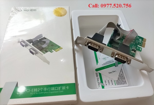 Card chuyển đổi PCI-E to 2 COM VegGieg V-PC03